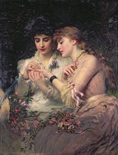 A Thorn Midt Roses, ca 1887 (olja på duk) av James Sant
