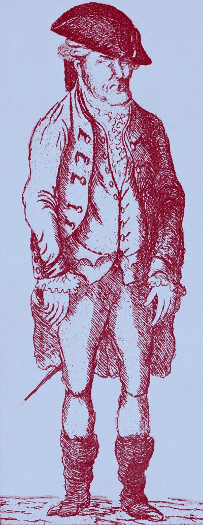 John Wilkes - från karikatyr av James Sayers av James Sayers