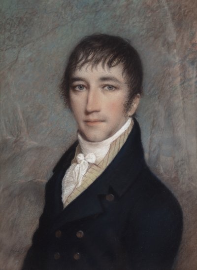 Clement Clarke Moore, 3/1810 (pastell på grått papper) av James Sharples