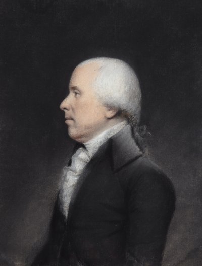 Dr Benjamin Rush (pastell på grått papper) av James Sharples