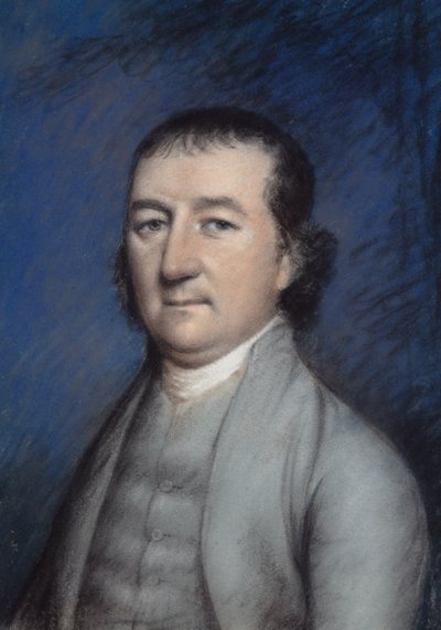 Miers Fisher (pastell på grått papper) av James Sharples