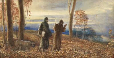Dante och Vergilius i Vallombrosa, 1866 av James Smetham