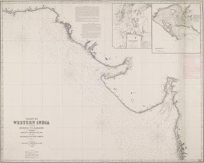 Västra Indiens kust från Bombay till Karachi, huvudsakligen sammanställd utifrån de undersökningar som gjorts på uppdrag av det ärevördiga Ostindiska kompaniet av James & Son Imray