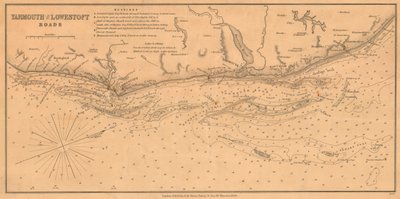 Englands östkust: Yarmouth och Lowestoft Vägar av James & Son Imray
