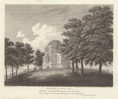 Robert Bloomfield, poet: Templet i Euston Park (gravyr) av James Storer