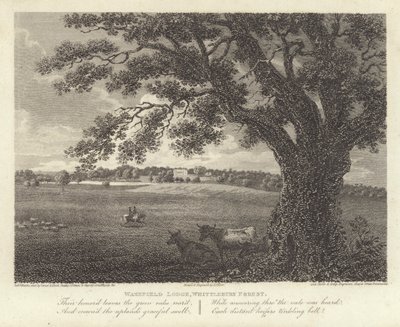 Robert Bloomfield, poet: Wakefield Lodge, Whittlebury Forest (gravyr) av James Storer