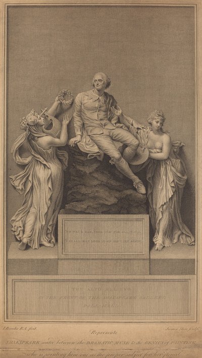 Monument till William Shakespeare av James Stow after Thomas Banks