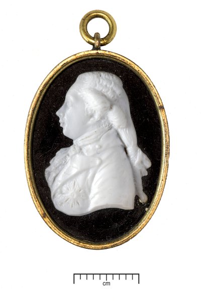 George IV, som Prince of Wales, c.1790 (vitt glas i förgylld metallram) av James Tassie