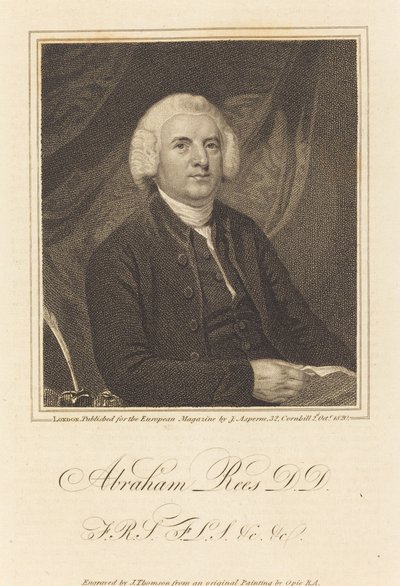 Abraham Rees, D.D. av James Thomson after John Opie