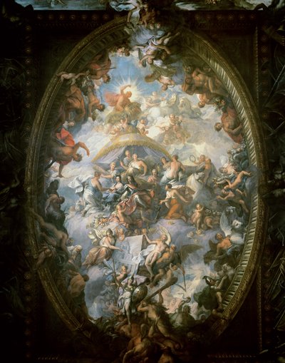 Taket i den målade salen, 1707-14 av James Thornhill