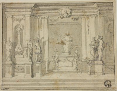 Inre portik med statyer av James Thornhill