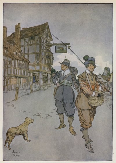 Illustration för The Compleat Angler av Izaak Walton av James Thorpe