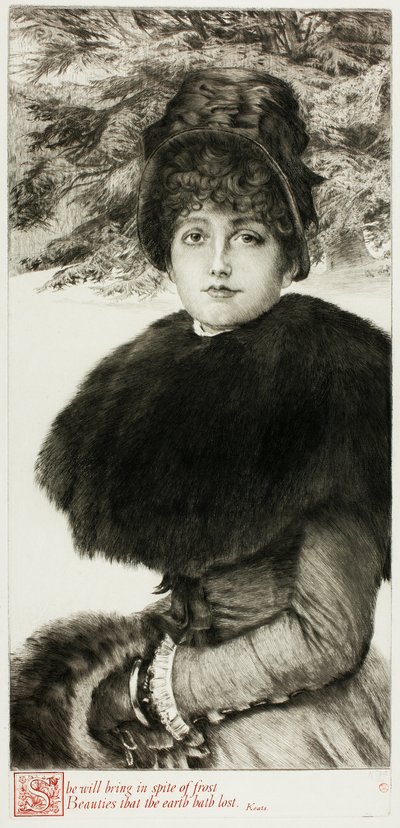 En promenad i snön av James Tissot