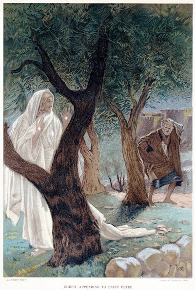 Kristus visar sig för Peter, c1890 av James Tissot