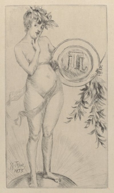 Första frontispice med monogrammet, 1875. av James Tissot