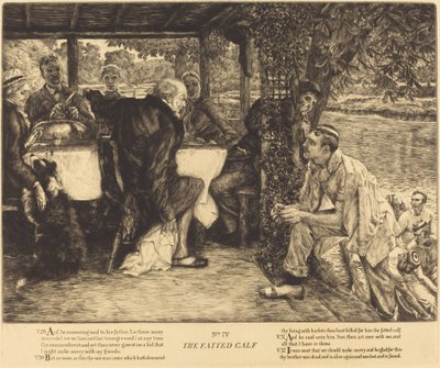 Den feta kalven, 1882. av James Tissot