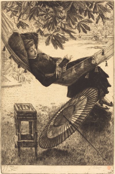 Hängmattan Le hamac, 1880. av James Tissot