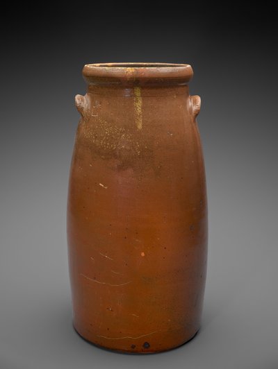 Churn, c. 1879-1900 (glidglaserat stengods) av James W. Haden