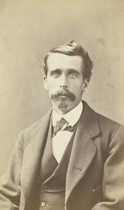 Untitled Portrait of Man with Large Mustasch, 185099. av James W. Turner
