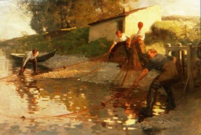 Tweed laxfiskare av James Wallace