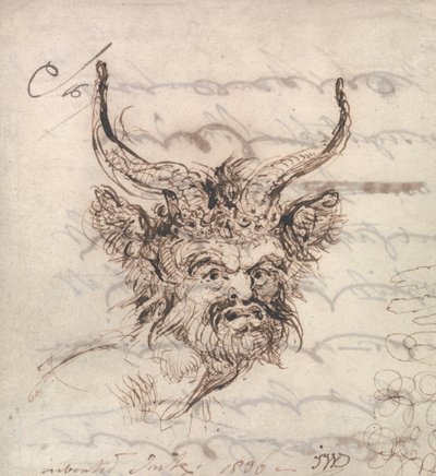 En satyrs huvud av James Ward