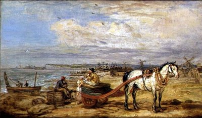 Fiskare på stranden av James Ward