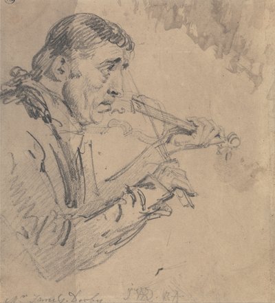 Mr James Derby spelar violin av James Ward