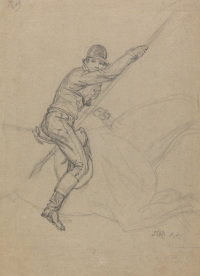Sir Charles Blunt jagar vildsvinet och flyr från tigern: en studie till en av fyra målningar av Ward utförda 1815 av James Ward
