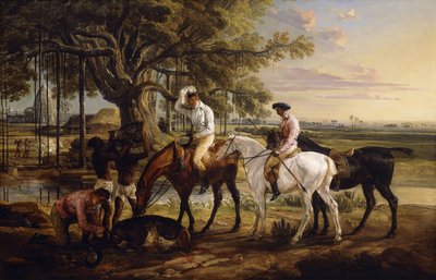 Sir Charles Blunt vid galtens död, 1816 av James Ward