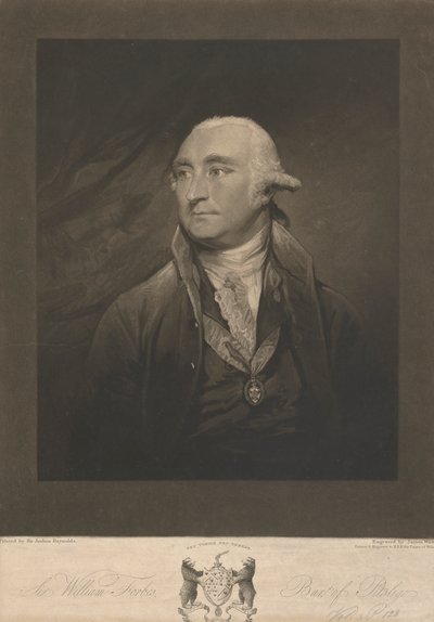 Sir William Forbes, 6:e baronet av Monymusk och Pitsligo av James Ward