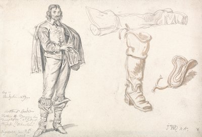 Studier efter Anthony van Dycks Porträtt av Arthur Goodwin av James Ward