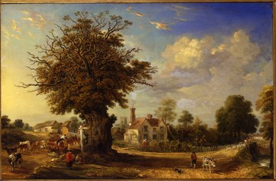 Yeldham Oak i Great Yeldham, Essex, 1833 av James Ward