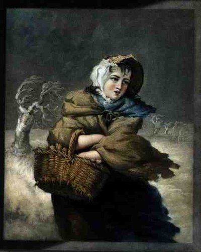 Vinter, graverad av konstnären, pub. c.1805 (mezzotintgravyr) (par 125571) av James Ward