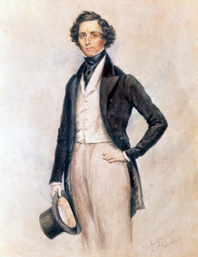 Porträtt av Felix Mendelssohn Bartholdy (Hamburg av James Warren (after) Childe