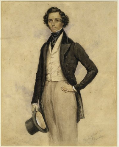 Porträtt av Felix Mendelssohn Bartholdy (Hamburg av James Warren Childe