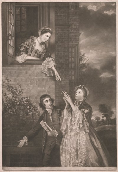 Charles James Fox, med Lady Sarah Lenox och Lady Susan Strangways av James Watson
