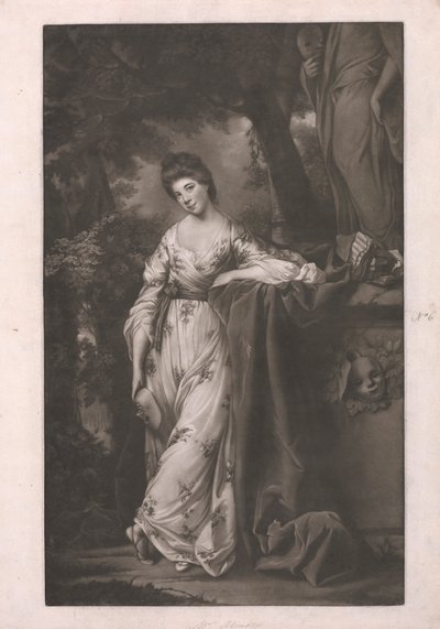 Mrs Abington som "the Comic Muse" av James Watson