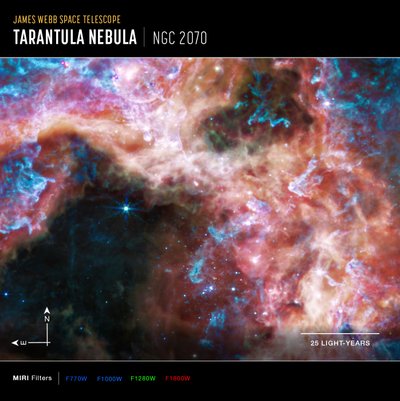 30 Dorados (Beyond Compass Image) av James Webb Space Telescope (NASA)