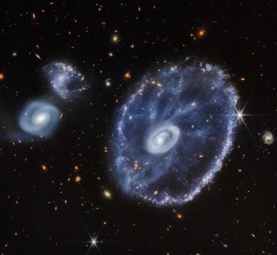 Cartwheel Galaxy (endast NIRCam) av James Webb Space Telescope (NASA)
