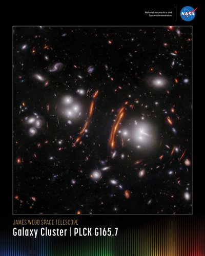 Galaxy Cluster PLCK G165.7 – miniposter av James Webb Space Telescope (NASA)