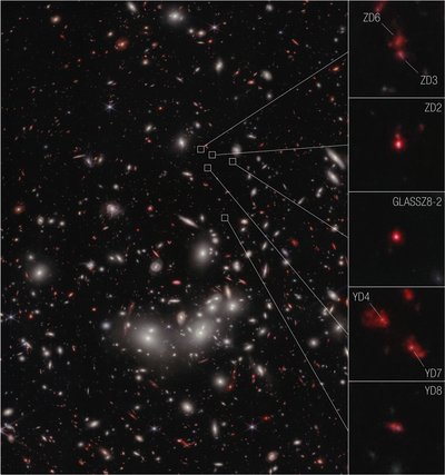 Galaxy Protocluster (NIRCam Image) av James Webb Space Telescope (NASA)