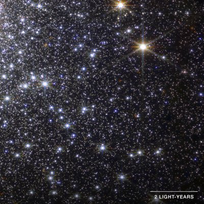 Globular Cluster M92 (NIRCam-detalj) av James Webb Space Telescope (NASA)