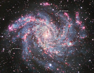 NGC 6946 (Kitt Peak National Observatory) av James Webb Space Telescope (NASA)