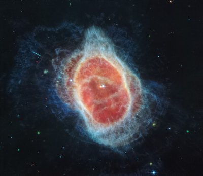Södra ringnebulosan (MIRI-bild) av James Webb Space Telescope (NASA)
