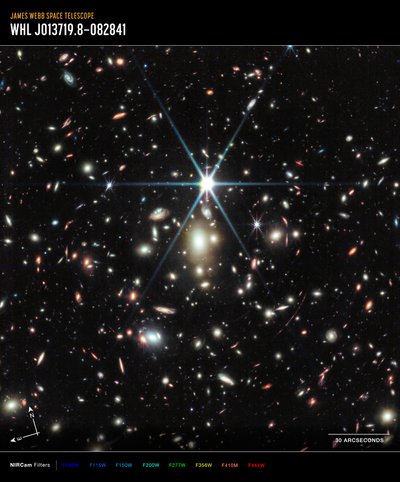 Sunrise Arc (NIRCam Image) av James Webb Space Telescope (NASA)