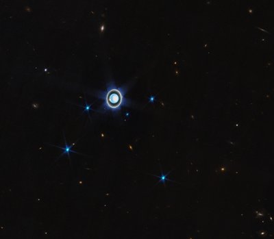 Uranus (NIRCam Compass Image) Omärkt av James Webb Space Telescope (NASA)