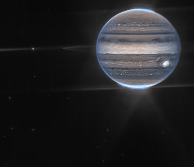 Webbs Jupiter-bilder visar Auroras, Hazes av James Webb Space Telescope (NASA)