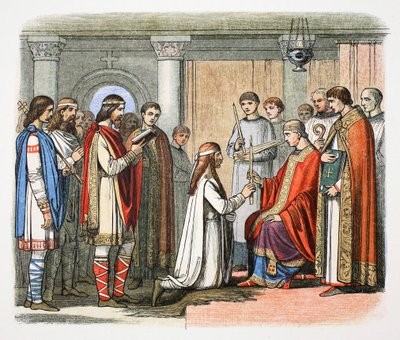 Dop av kung Guthrum, 878 1864 av James William Edmund Doyle