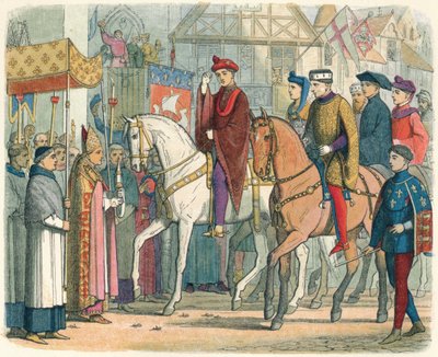 Charles och Henry välkomnades av prästerskapet, 1420 1864 av James William Edmund Doyle