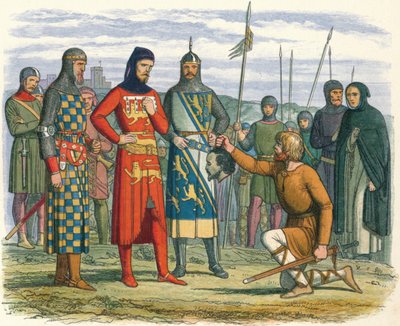 Gavestons huvud visas för earlen av Lancaster, 1312 1864 av James William Edmund Doyle
